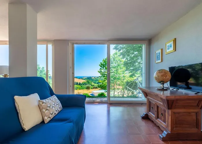 Dell'arco - Sea View, Private Pool & Airco * 산텔피디오 아 마레